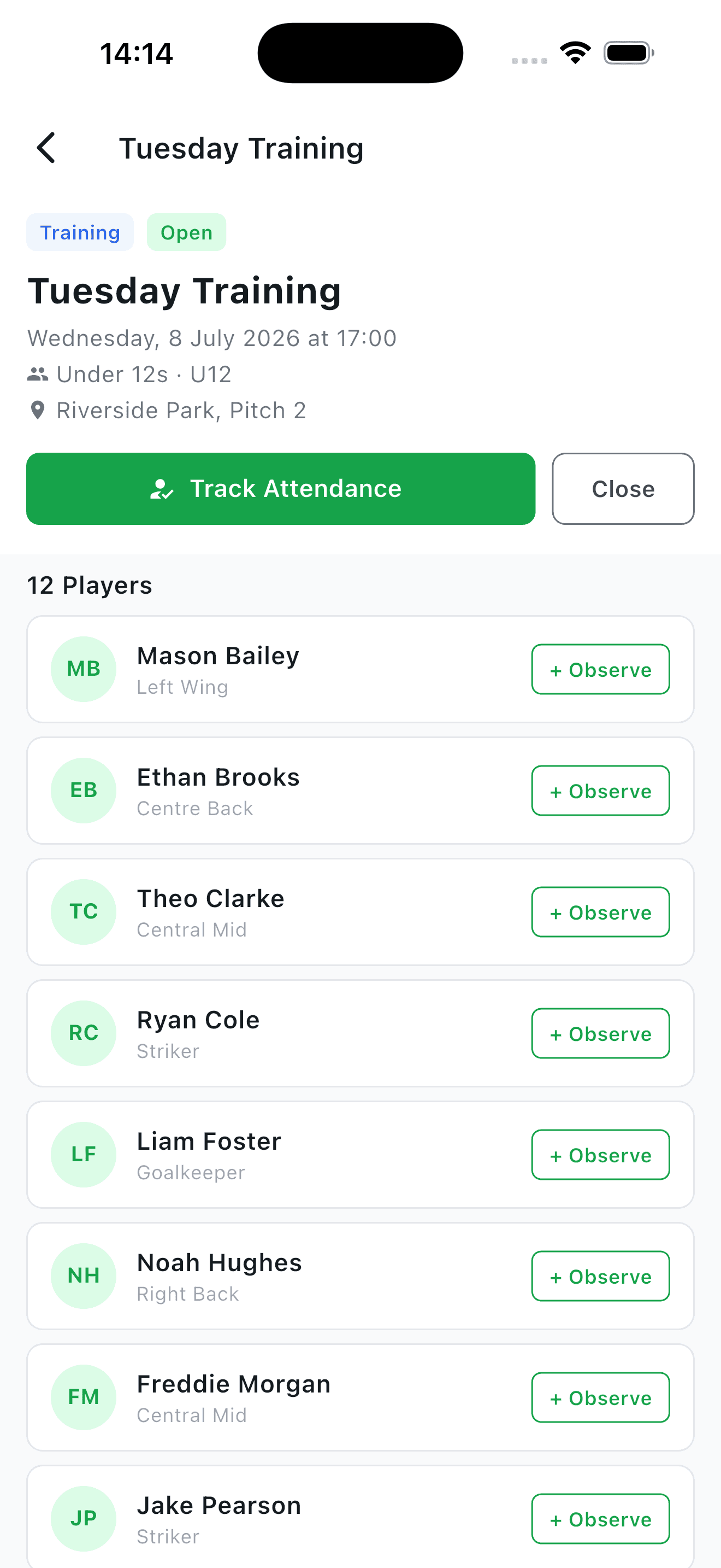 Attendance without the spreadsheet
